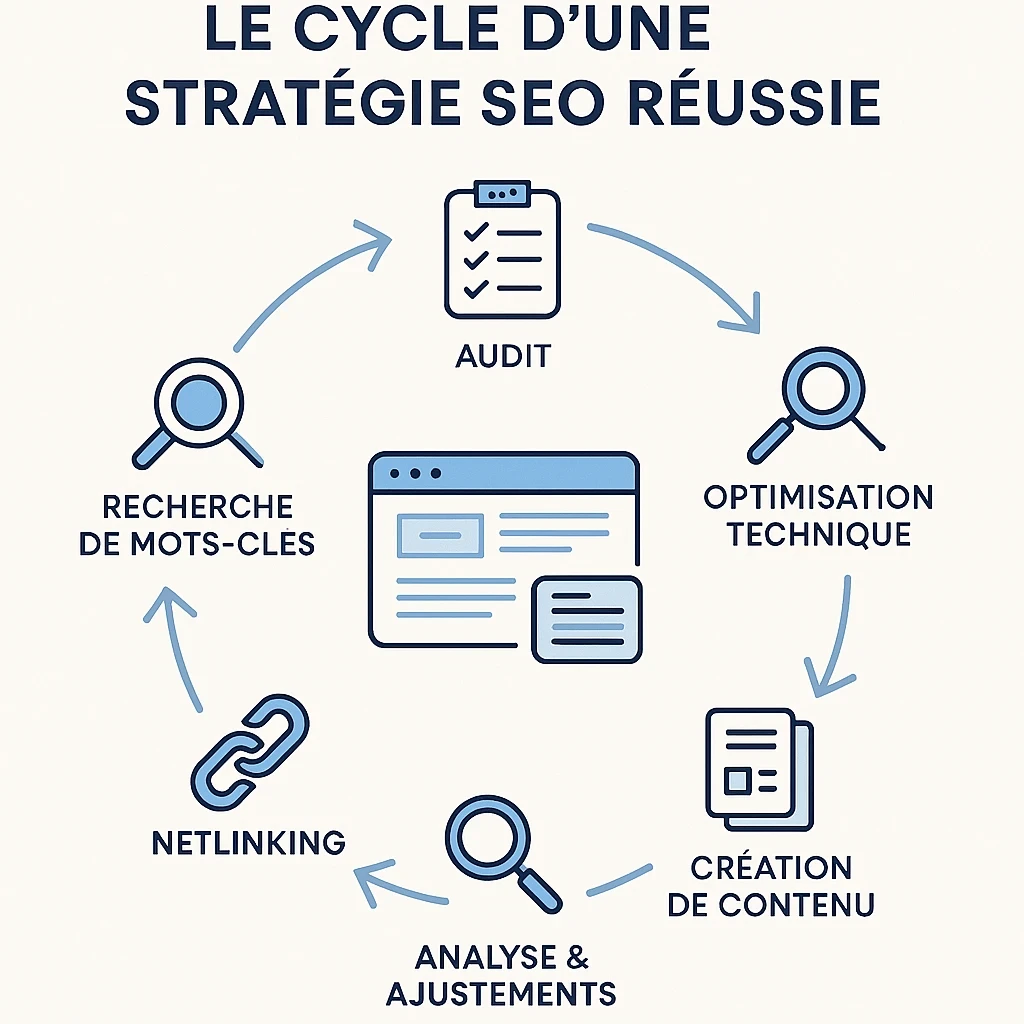 le cercle stratégique du référencement seo