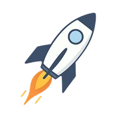 Dessin d'une fusée qui décolle